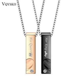 New couples Set Necklaces King And Queen